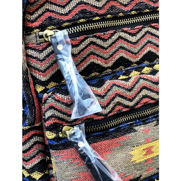 NEW Moda Luxe Tribal Ethnic Aztec Geometric Boho Gypsy Travel Backpacks Book Bag - Picture 10 of 11